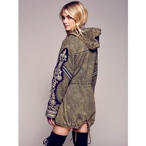 Free People | Golden quills military parka